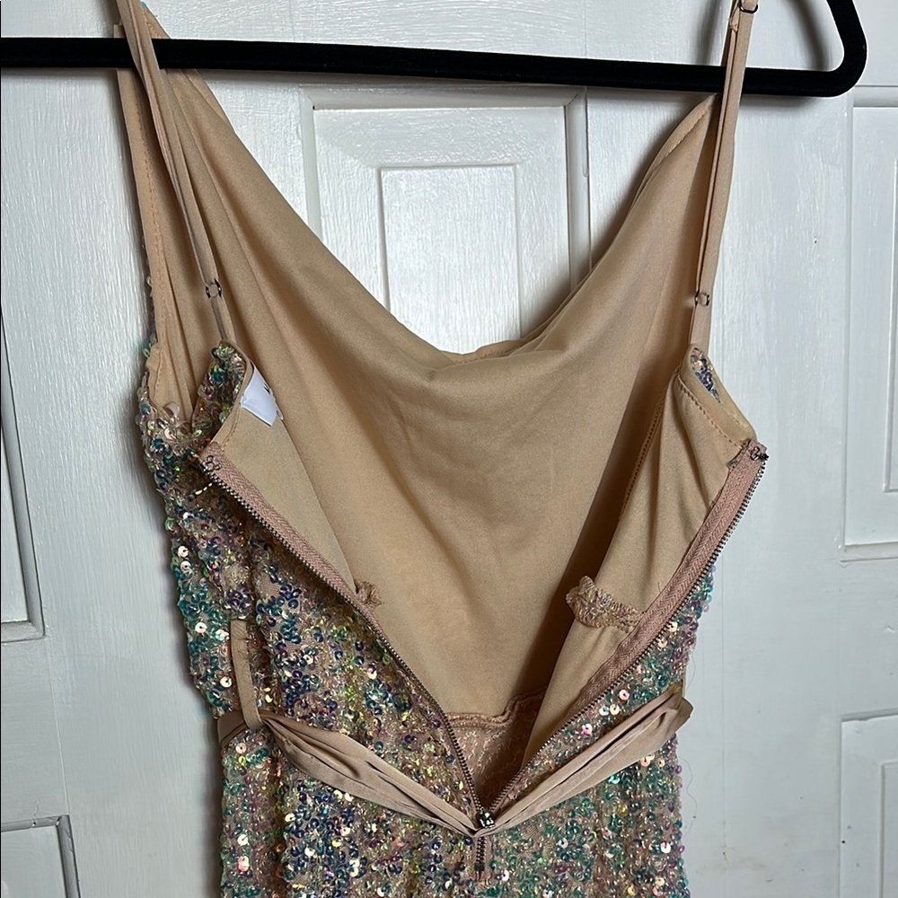 Mable Sheath Mini Dress with Spaghetti Straps for Cocktail size medium - Picture 11 of 13